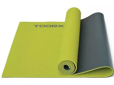 Blazina za jogo Toorx 173x60x0,4 cm lime-green-gray