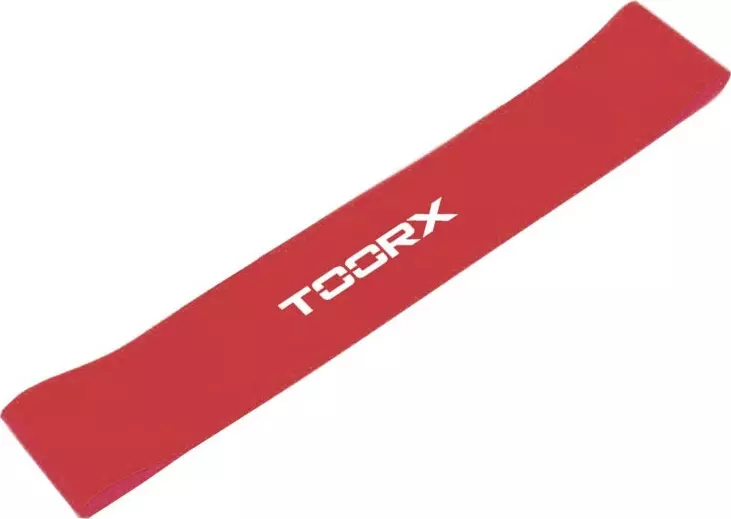 Lateks elastike Toorx strong, 30 cm, rdeča