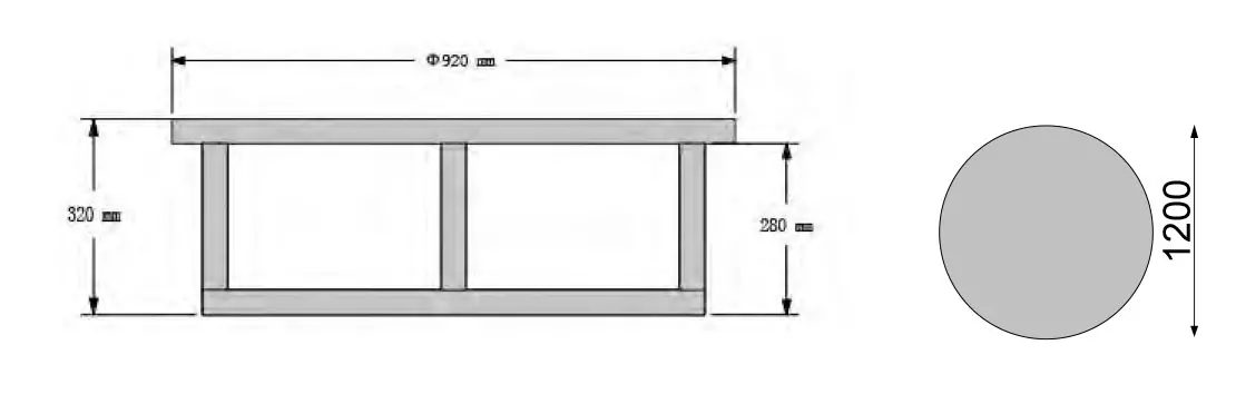 Lounge miza Ego Φ 92 cm