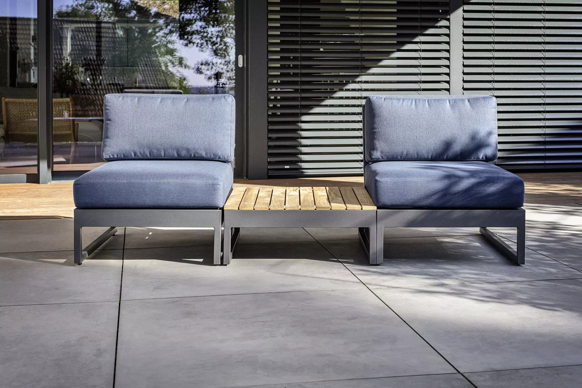 Lounge miza Kettler Ocean Skid Platform mat anthracite
