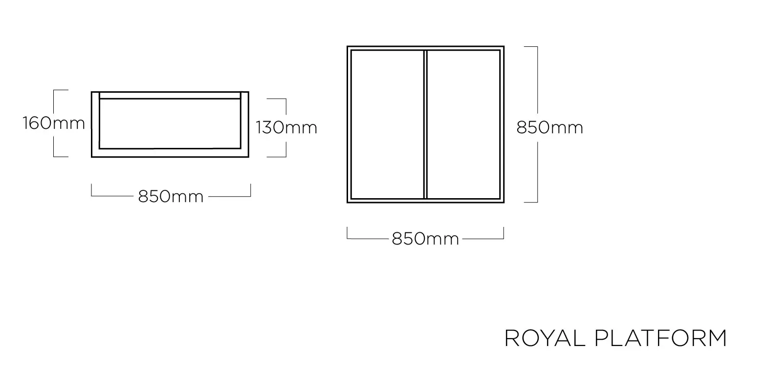 Lounge miza Kettler Royal Platform tik