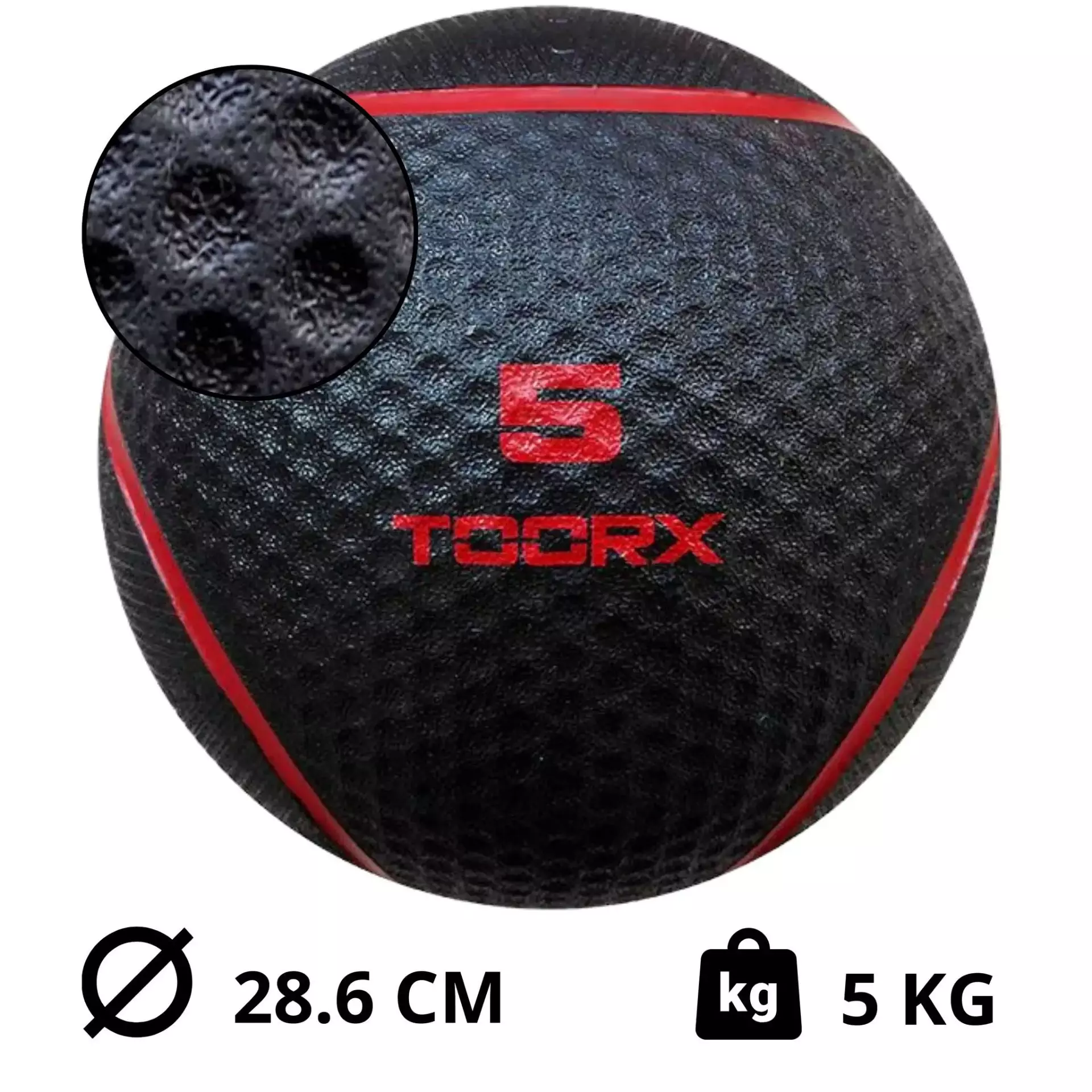 Medicinka Toorx - žoga za moč - 5 kg
