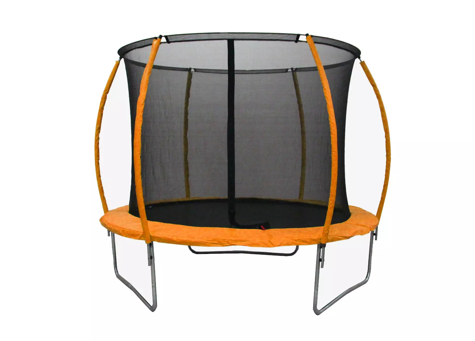 Trampolin LEGONI SPACE z zaščitno mrežo 366 cm, oranžen