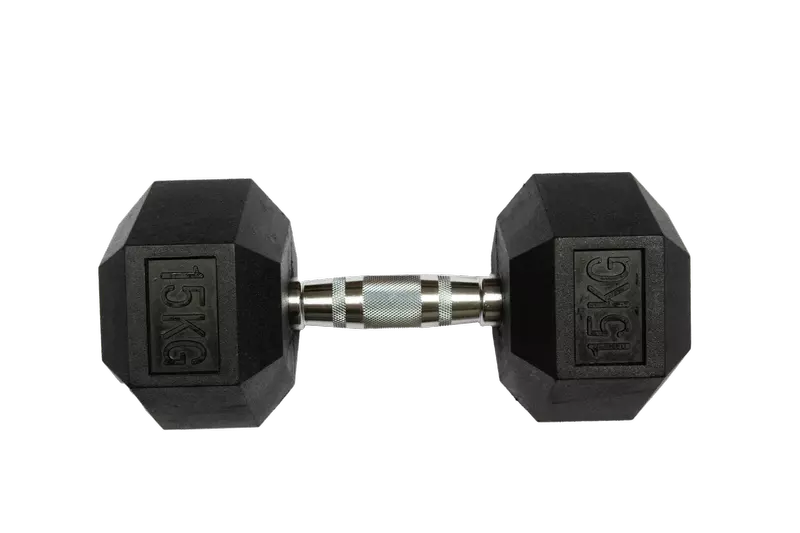 Gumirana ročka Fitmotiv Hex 15 kg