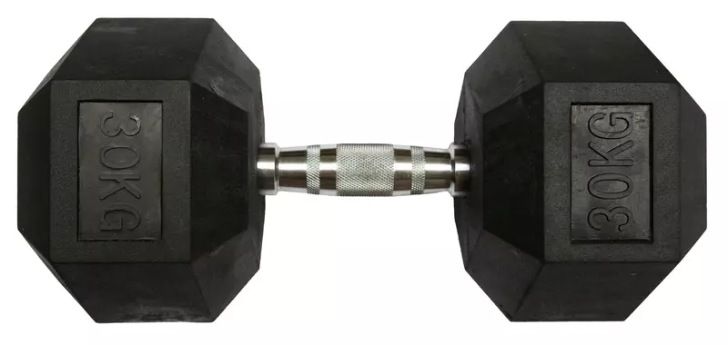 Gumirana ročka Fitmotiv Hex 30 kg