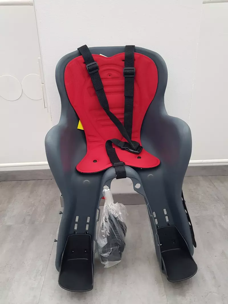 Otroški sedež za kolo z nosilcem bež
