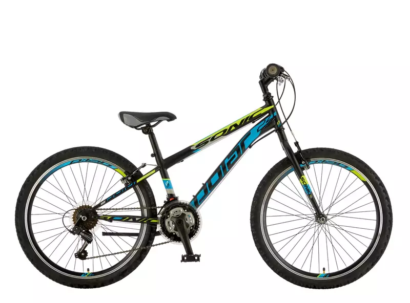 Otroško kolo Polar Sonic 24", črno-zelen-moder