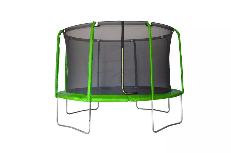 Trampolin LEGONI AERO z zaščitno mrežo 305 cm, zelen
