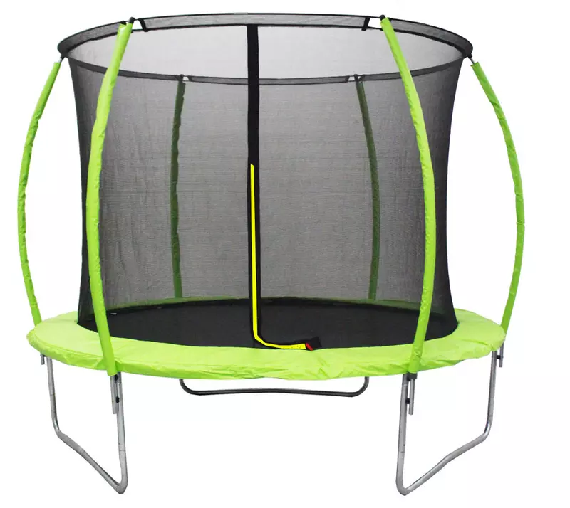 Trampolin Legoni Space z zaščino mrežo 425 cm, zelen