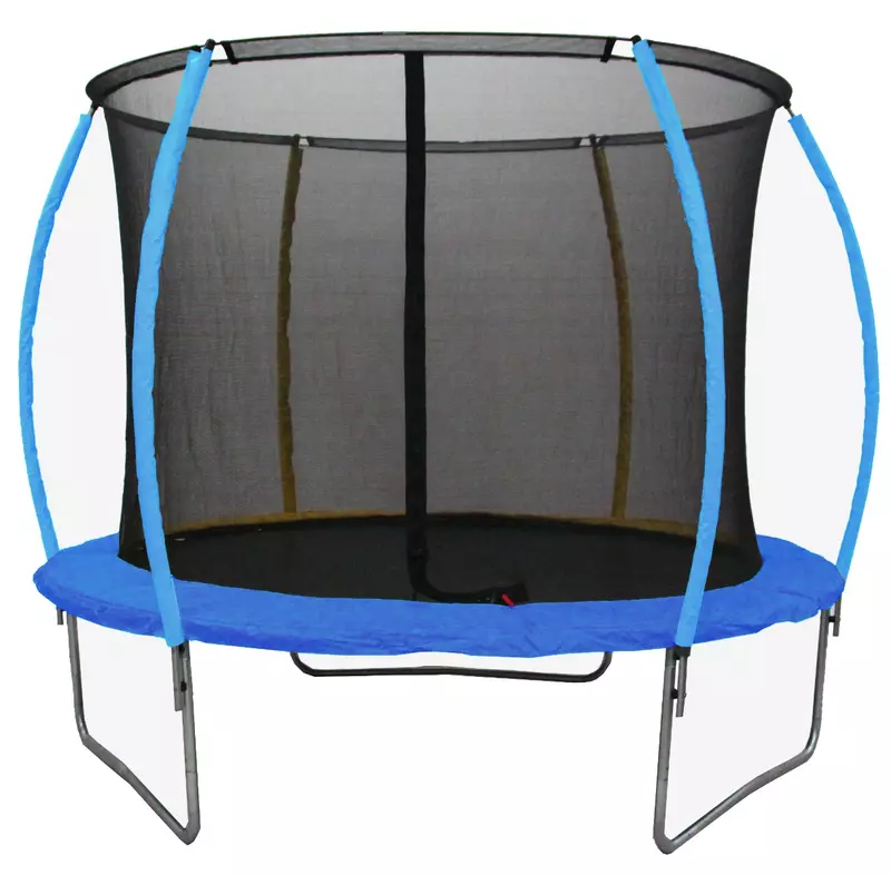 Trampolin Legoni Space z zaščino mrežo in lestvijo 425 cm, moder