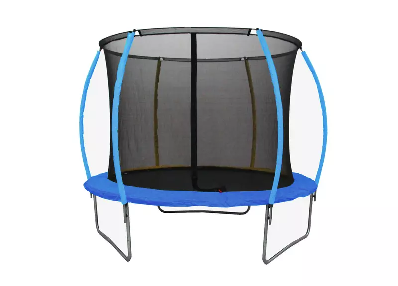 Trampolin LEGONI SPACE z zaščitno mrežo 366 cm, moder