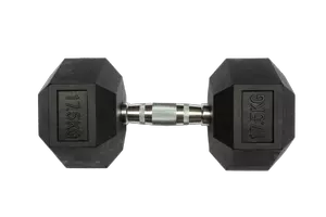Gumirana ročka Fitmotiv Hex 17,5 kg