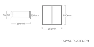 Lounge miza Kettler Royal Platform tik