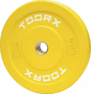 Olimpijski bumper kolut Toorx 15 kg, rumen