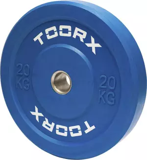 Olimpijski bumper kolut Toorx 20 kg, moder