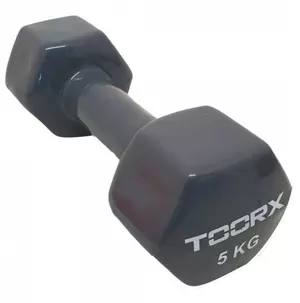 Ročka vinil Toorx 5 kg, temno siva