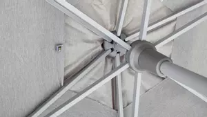 Senčnik Kettler Easy Push fi 300 cm, silver/ light grey mottled