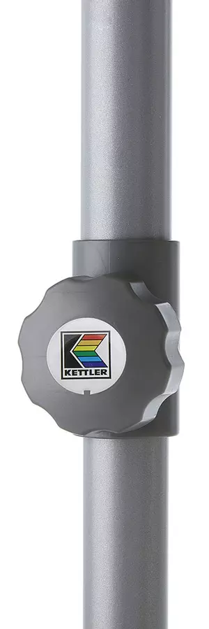 Senčnik Kettler Easy Push fi 300 cm, silver/ light grey mottled