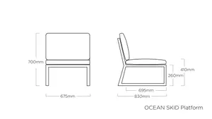 Srednji sedež Kettler Ocean Skid Platform