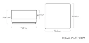 Tabure Kettler Royal Platform