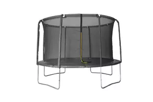 Trampolin LEGONI AERO z zaščitno mrežo 366 cm, črni