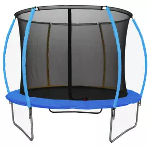 Trampolin Legoni Space z zaščino mrežo in lestvijo 425 cm, moder