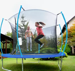 Trampolin LEGONI SPACE z zaščitno mrežo 366 cm, moder