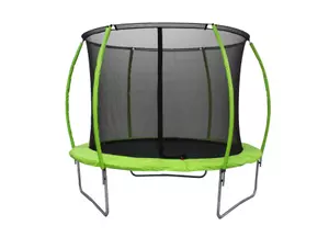 Trampolin Legoni Space z zaščitno mrežo 366 cm, zelen