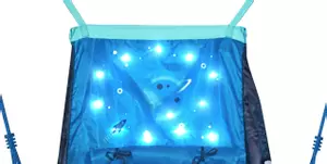 Viseča gugalnica gnezdo s šotorom Hudora Cosmos, LED, 90 cm