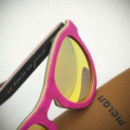 Slika Lesena sončna očala Melon Skatewood Jake II Pink Sunset