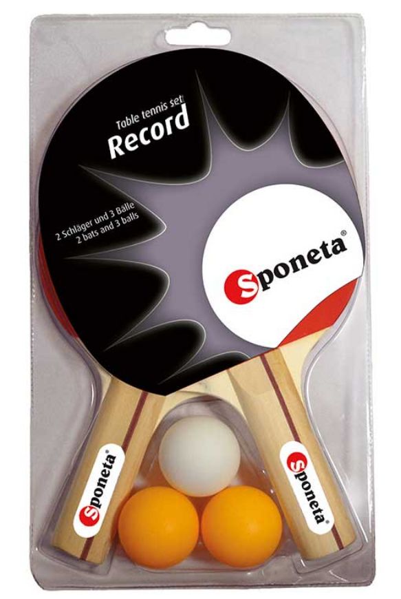 Slika Set Sponeta Record lopar in žogice za namizni tenis