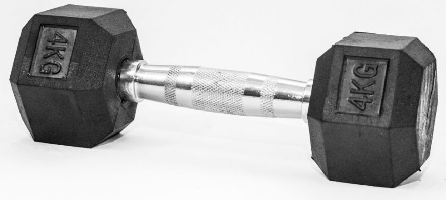 Slika Gumirana ročka Fitmotiv Hex 4 kg