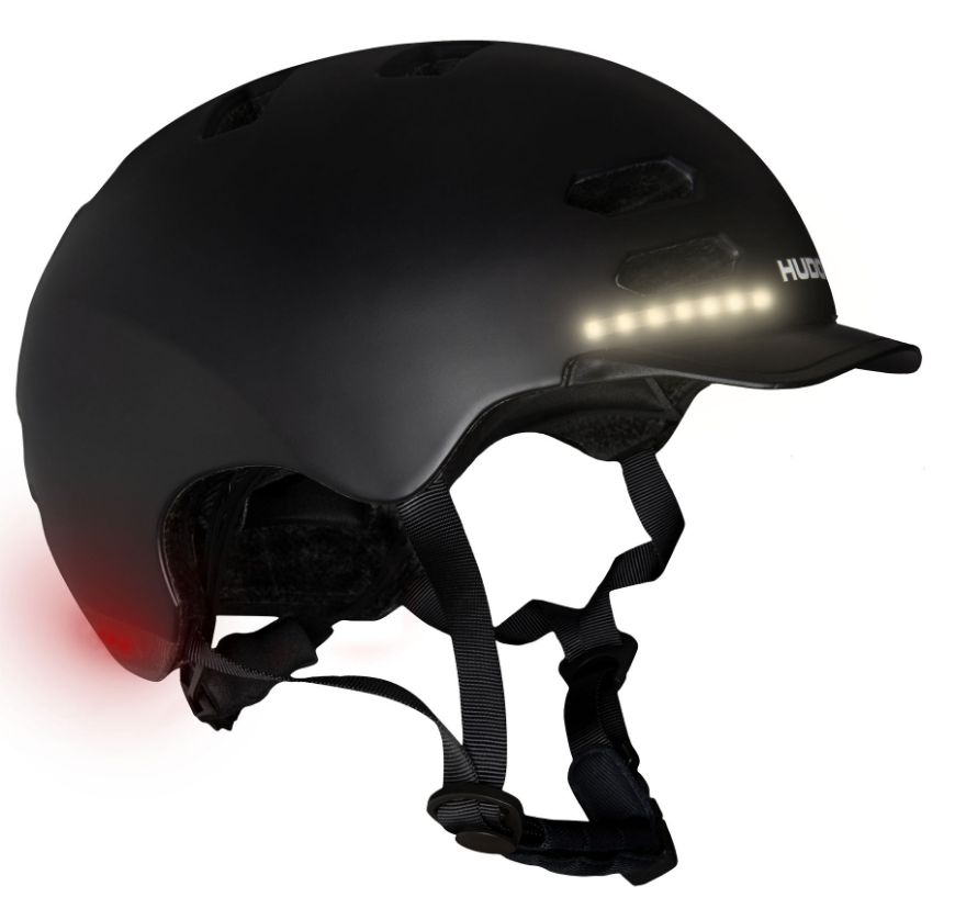 Slika Čelada Hudora s LED odsevniki 53-55 cm